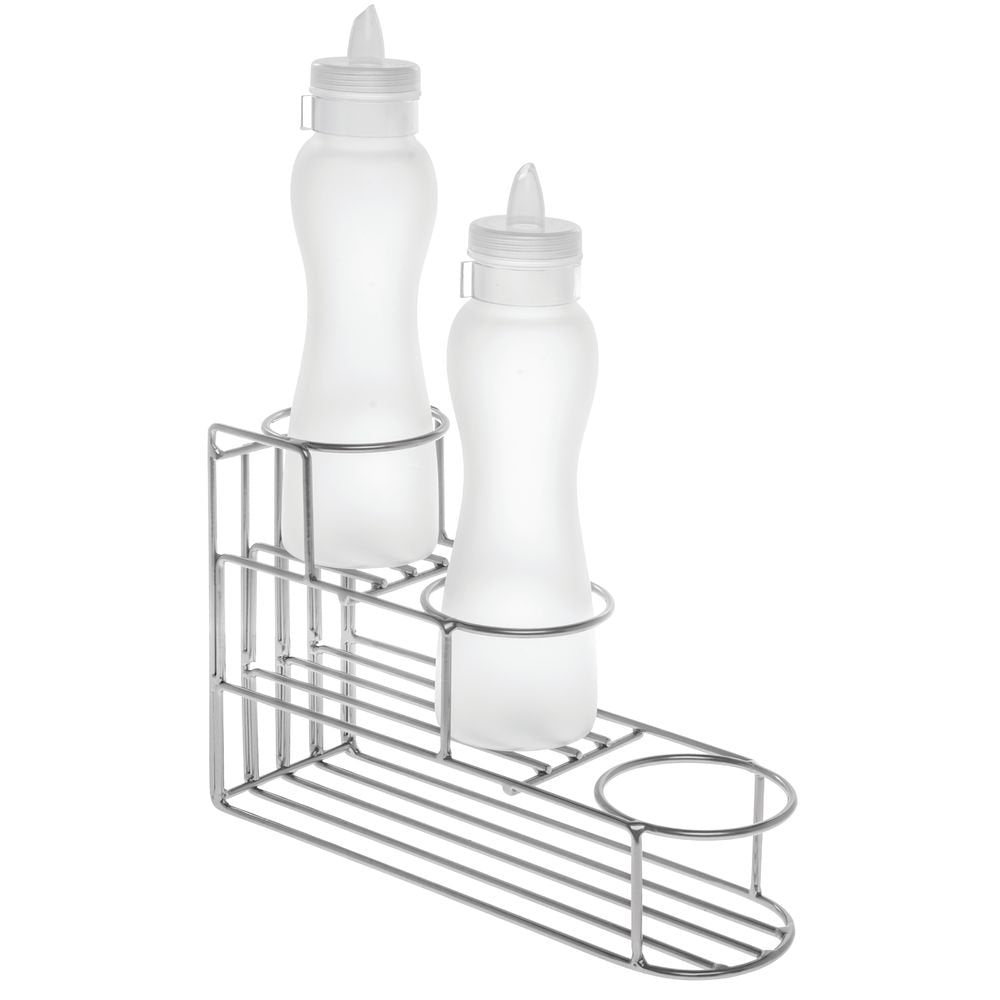 Buffet Stand for Bottles 3-Step Silver Metal Wire by HUBERT – Silver, Model 688640169228