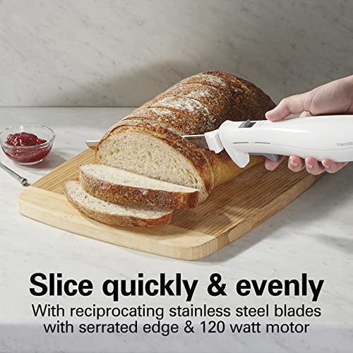 Hamilton Beach New Electric Knife Set with Fork & Case / Knife / 7.3" Electric Knives