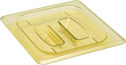 Cambro 60HPCH150 Amber 1/6 Size H-Pan Cover with Handle