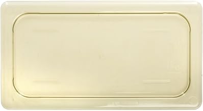 Cambro H-Pan 1/3 Size Amber Polysulfone Flat High Heat Food Pan Lid
