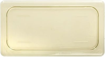 Cambro H-Pan 1/3 Size Amber Polysulfone Flat High Heat Food Pan Lid