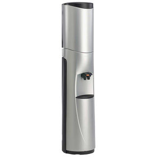 Pacifik Free-Standing Water Cooler Temperature: Hot/Cold by Aquaverve Water Coolers – 5.0 gallons, HDPE, Silver With Black, Model PH101B-54