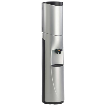 Pacifik Free-Standing Water Cooler Temperature: Hot/Cold by Aquaverve Water Coolers – 5.0 gallons, HDPE, Silver With Black, Model PH101B-54