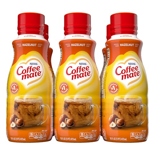 Coffee Mate Hazelnut / 16 Fl Oz (Pack of 6) / 6 Beverages