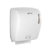 Timeless Hands-Free Mechanical Paper Towel Dispenser by San Jamar – Plastic, White, Model T7200WH