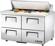 True TSSU-48-12D-4-HC 48" Refrigerated Sandwich Salad Unit, Fits (12) 1/6 Size Pans, Four Drawers