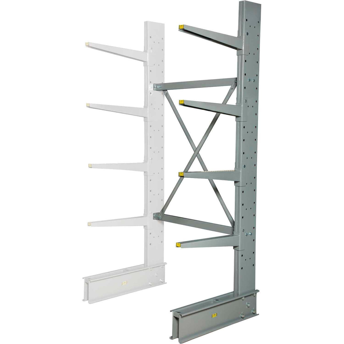 Single Sided Heavy Duty Cantilever Add-On Rack by Global Industrial – Alloy Steel, Gray, Model 320821A