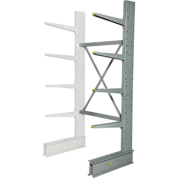 Single Sided Heavy Duty Cantilever Add-On Rack by Global Industrial – Alloy Steel, Gray, Model 320821A