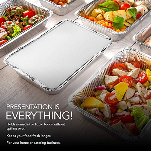 Stock Your Home 2 lb / 50 Pack / Silver Containers