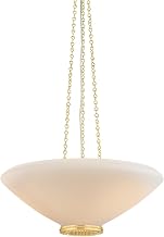 Hudson Valley Lighting 2322-AGB Awosting - 3 Light Pendant - 8.25 Inches Tall and 22 Inches Wide - Aged Brass