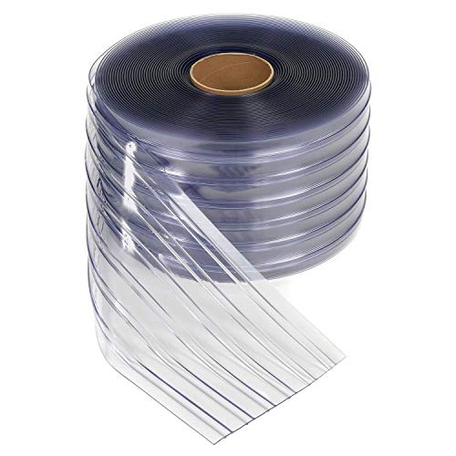 12" x 150' x .110" PVC Strip Curtain Bulk Roll by tmi – 22"L x 22"W x 12"H, PVC Vinyl, Clear, Model 585339