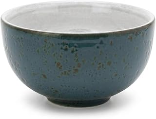 Tuxton Artisan Geode Geode Azure Reactive Natural 17-Ounce Soup Bowl, Case of 24, Blue/White;