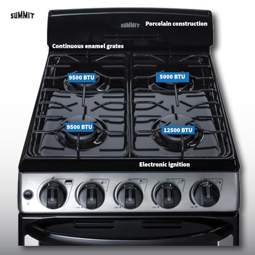 Summit Appliance Black / 2.3 cubic_feet / 1 Freestanding Ranges