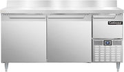DLRA68-SS-BS Designer Line Refrigerated Base Worktop Unit, 68" W, Full Stainless & Backsplash