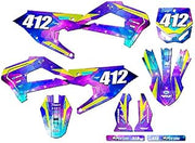 21-25 SR/FWE CX 50 SPACE KADET Galaxy Complete Kit With Rider I.D. Compatible with Cobra | Senge Graphics Inc