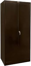 Industrial Storage Cabinet - 36" Wx24 Dx78 H - Unassembled - Black - Black