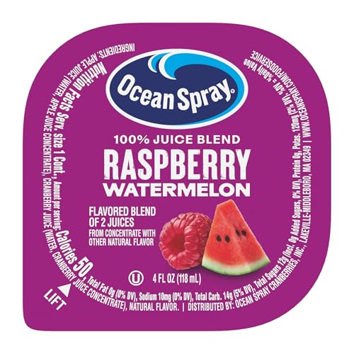 Ocean Spray Raspberry Watermelon / 4 Fl Oz (Pack of 48) / 48 Fruit Juice