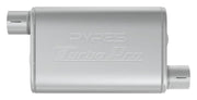 : Turbo Pro Muffler 2.5 Inch Offset Inlet/Offset Outlet by Pypes Performance Exhaust – Stock, Stainless Steel, Multi, Model MVT10