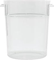 HUBERT 22 qt Plastic Food Container Round Clear - 13 3/4" Dia x 15" D