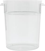 HUBERT 22 qt Plastic Food Container Round Clear - 13 3/4" Dia x 15" D