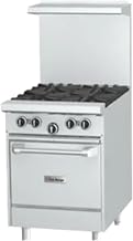 Garland U24-2G12L U Series 24" Gas Restaurant Range with (2) 32,000 BTU Open Burners, (1) 12" Griddle & (1) Space Saver Oven