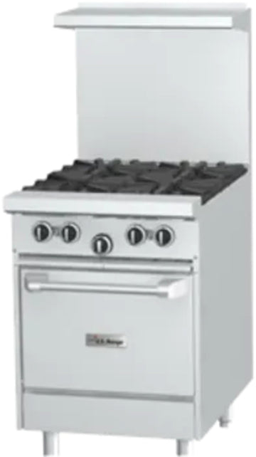U Series 24" Gas Restaurant Range with (2) by Garland – 24 inches, Stainless Steel, Stainless-Steel, Model U24-2G12L