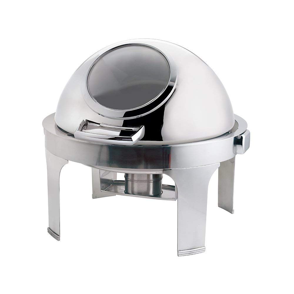 Browne 7 qt Stainless Steel Round Chafer-Harmony Collection by Browne Foodservice – Stainless Steel, Silver, Model 575167