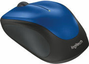 M317 Wireless Mouse with Nano Receiver - Blue (Renewed) by Logitech – Blue, Model 910-005886