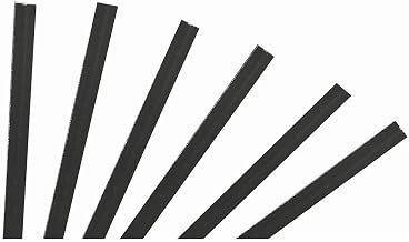 Black Paper Twist Ties - 4"L x 5/32"W, 2000 per Box