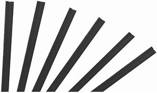 Black Paper Twist Ties - 4"L x 5/32"W, 2000 per Box