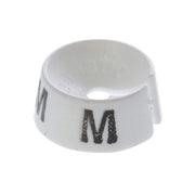 3/4" Hanger Markers Size Medium 25 per Bag by SIZEAMATIC – Plastic, White, Pack of 25, Model 201025-M