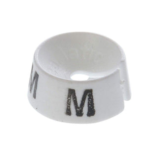 3/4" Hanger Markers Size Medium 25 per Bag by SIZEAMATIC – Plastic, White, Pack of 25, Model 201025-M