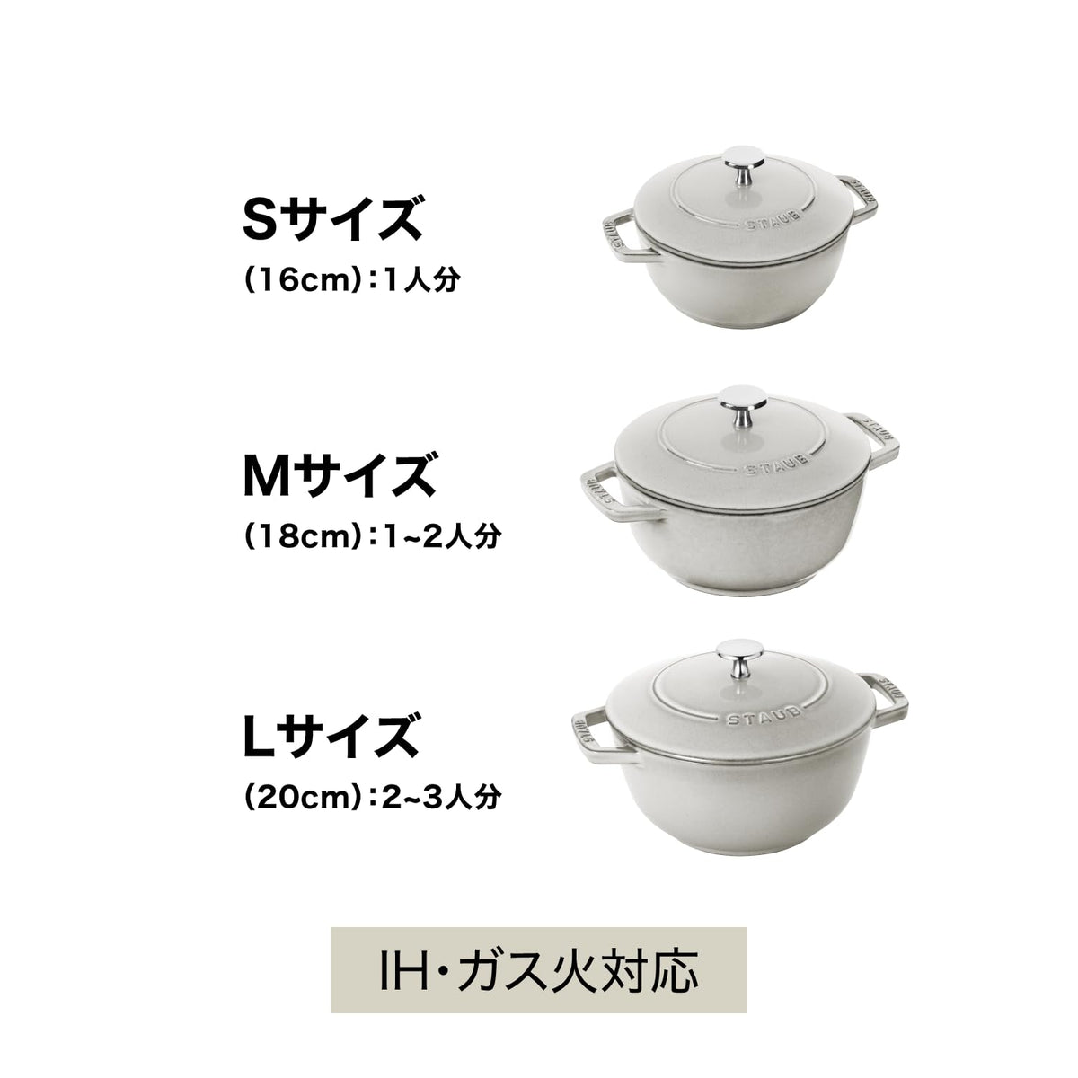 Wa-NABE Campagne S 6.3 inches (16 cm) Double-Handed Casting by STAUB – S 16cm, 1.1 liters, Cast Iron, Camperne, Model 40501-476