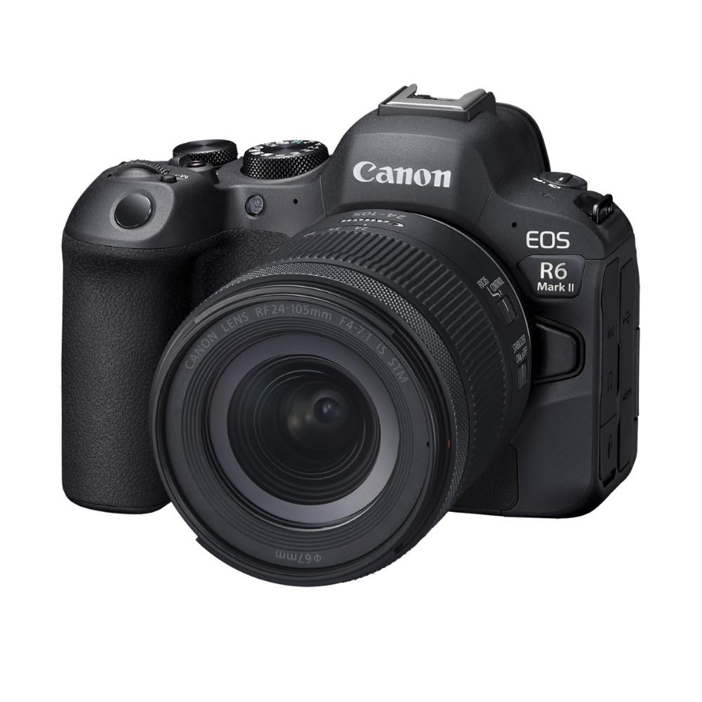 EOS R6 Mark II Mirrorless Camera with 24-105mm Lens Bundle by Canon – Black, Model CAER6MII2410547