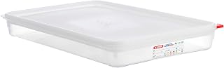 Araven Airtight Container, Food Pan with Lid for Storage in Kitchen and Restaurant, Full Size 2.5" Deep, 1 Count, Clear