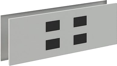 Interion Modular Partition Raceway Power Kit with Data for Desktop Raceway, 24"W