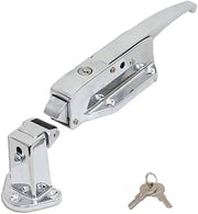 Kason K58C Series Walk-in Safety Chrome Latch Complete Set with Key (Select Offset from Flush to 2-1/2") (Offset - 3/4" to 1-1/2")