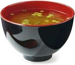 GET 1.2 qt Black/Red Melamine Bowl (Set of 12)