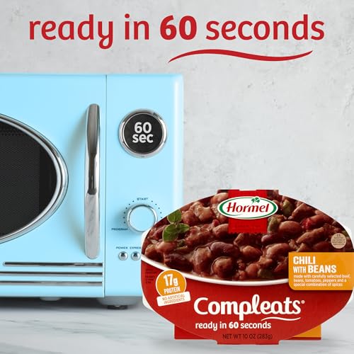 HORMEL COMPLEATS Chili with Bean / 10 Ounce (Pack of 6) / Chili with Beans Chili