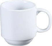 Casafoyer AC-12-P ABCO Prime Stackable Coffee/Tea Mug, 12 oz, Porcelain, Super White, Pack of 36 | (2 Units)