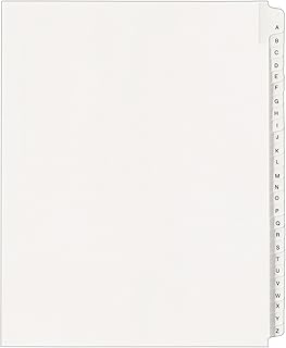 Avery Allstate®-Style 20% Recycled Collated Legal Exhibit Dividers, 8 1/2" x 11", White Dividers/White Tabs, A-Z, Pack of 26 Tabs
