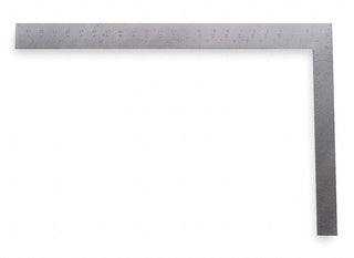 24 in. Flat Steel Carpenter's Square by STANLEY – One Size, Alloy Steel, Silver, Model 45-500