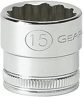 GEARWRENCH 3/8" Drive Standard Metric Socket 15mm, 12 Point - 80491