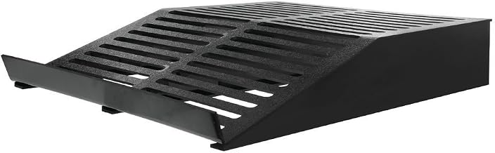 HUBERT Display Riser for Deli Cases, Slotted Black Plastic Flat - 30" L x 24" W x 5" H