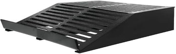 HUBERT Display Riser for Deli Cases, Slotted Black Plastic Flat - 30" L x 24" W x 5" H