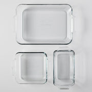 Anchor Hocking 3-Piece Set / 3 Piece Value Pack / Crystal Bakeware Sets