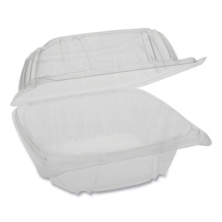 Evergreen Sensation SmartLock Clear Hinged Lid Containers by PACTIV – 6", 11.0 ounces, Plastic, clear, Pack of 250