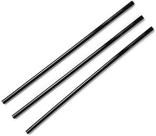 Vegware Compostable Plastic Cocktail Straws, Case of 10000, 5.25" Long, 3mm Diameter, PLA Renewable Plant Based Plastic, Black, Great for Cocktails or Cold Drinks