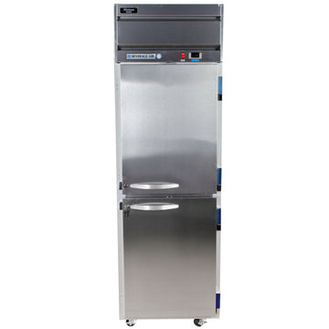Beverage-Air 26" Horizon Series One Section Solid Half Door Reach-In Freezer 24 cu.ft. capacity Stainless Steel Front Gray Painted Sides Aluminum by Beverage Air – Model HF1-1HS