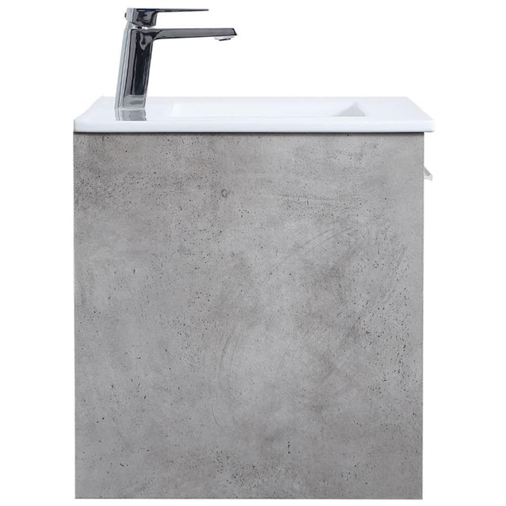 Elegant Decor 30" - Single / Brushed Nickel,gray,grey / Modern Bathroom Vanities
